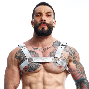 Chest Harness Men Mirror Finish Classic Belt Harness | DNGEON