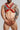 Red leather harness
