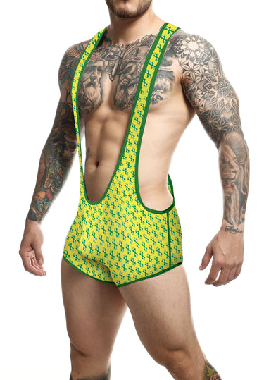 Men's Fetish Underwear — Form-Fitting Singlet Bodysuit | DNGEON