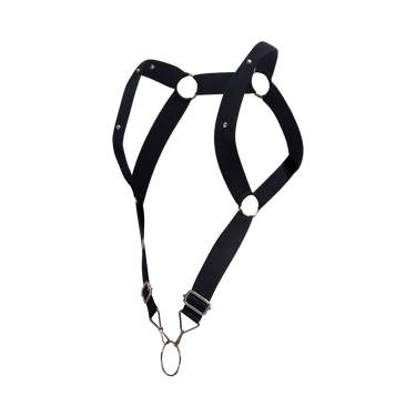 Harness - DNGEON Straight back Harness - Black - OS - DMBL06 - Black - OS - DNGEON - 2