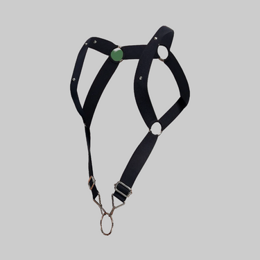 Harness - DNGEON Straight back Harness - Black - OS - DMBL06 - Black - OS - DNGEON - 2