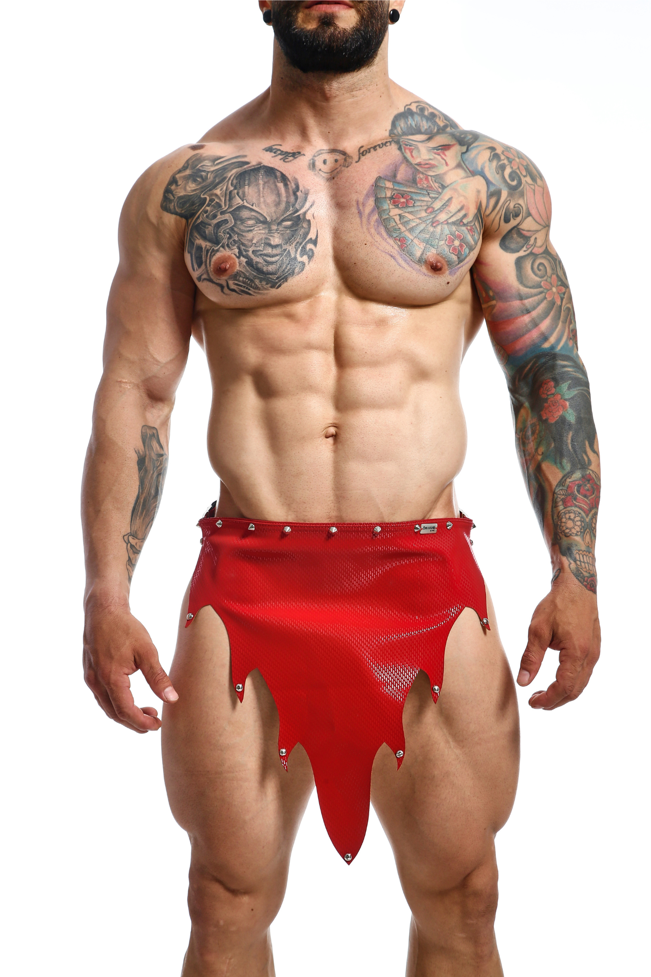 Faux Leather Mens Fire Skirt