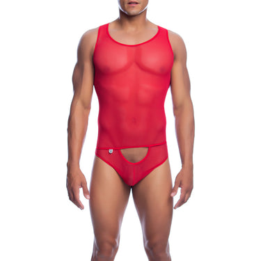 Gay Mesh Underwear — Sheer Tulle Bodysuit Thong in Black | DNGEON