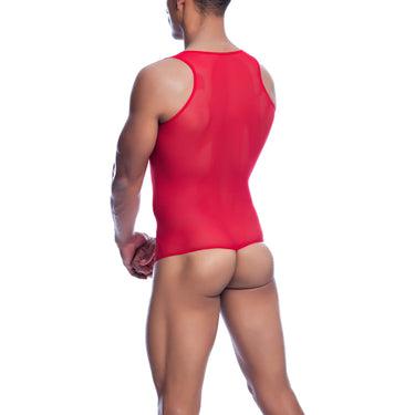 Gay Mesh Underwear — Sheer Tulle Bodysuit Thong in Black | DNGEON