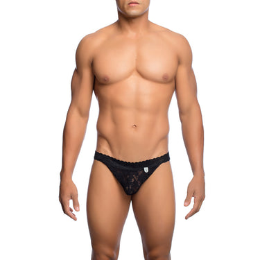 Fetish Jockstrap — Sheer Lace Jock for Men in Black | DNGEON